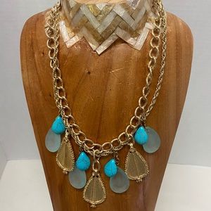Turquoise stone necklace